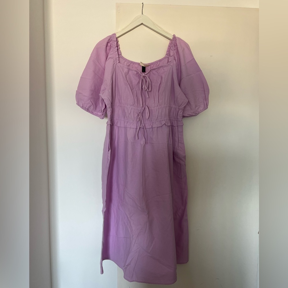 Universal Thread pink midi peasant style dress